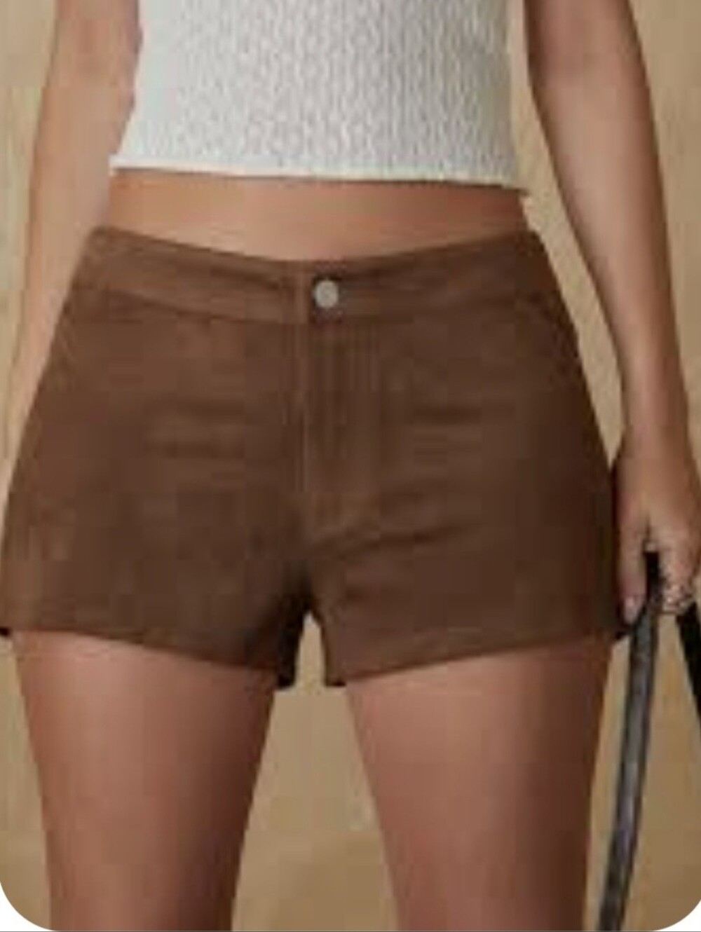 Proyect Rebel Women's Brown Suede-Look Shorts Size S(JR) NWT